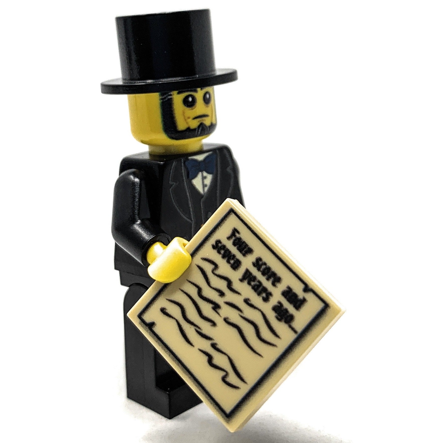 Brickshow Shop Custom LEGO® Minifigure – Abraham Lincoln US President - B3 Customs Collectible
