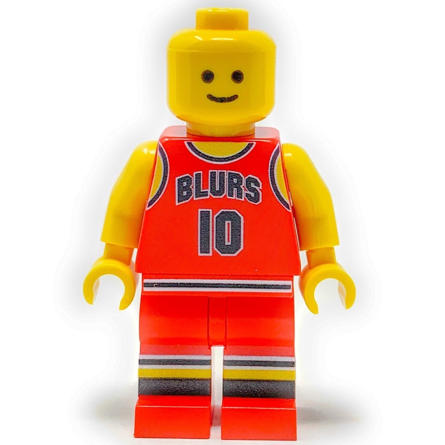 Brickshow Shop Custom LEGO® Minifigure – #10 Chicago Blurs - B3 Customs® Basketball Player Collectible