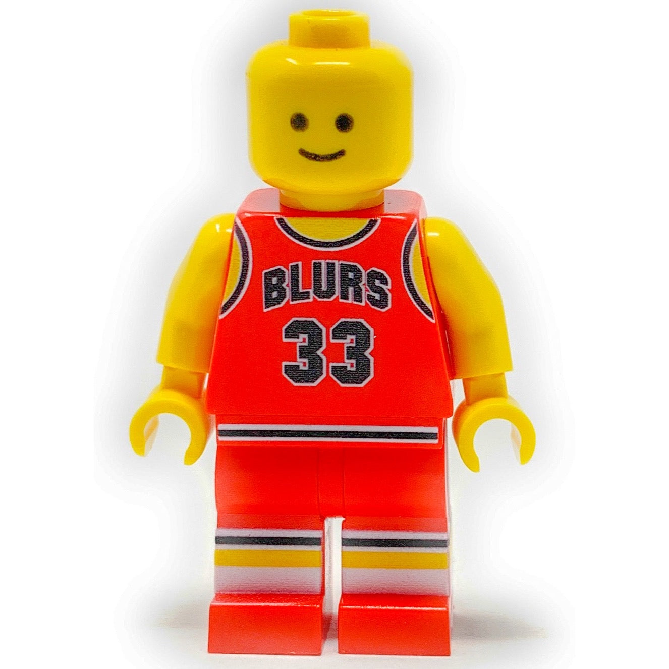 Brickshow Shop Custom LEGO® Minifigure – #33 Chicago Blurs - B3 Customs® Basketball Player Collectible