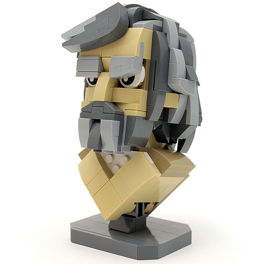 Custom LEGO Star Wars Last Jedi Luke Skywalker Bust made using LEGO