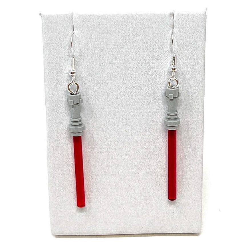 Lightsaber (Star Wars) Earrings made from LEGO Bricks - B3 Customs