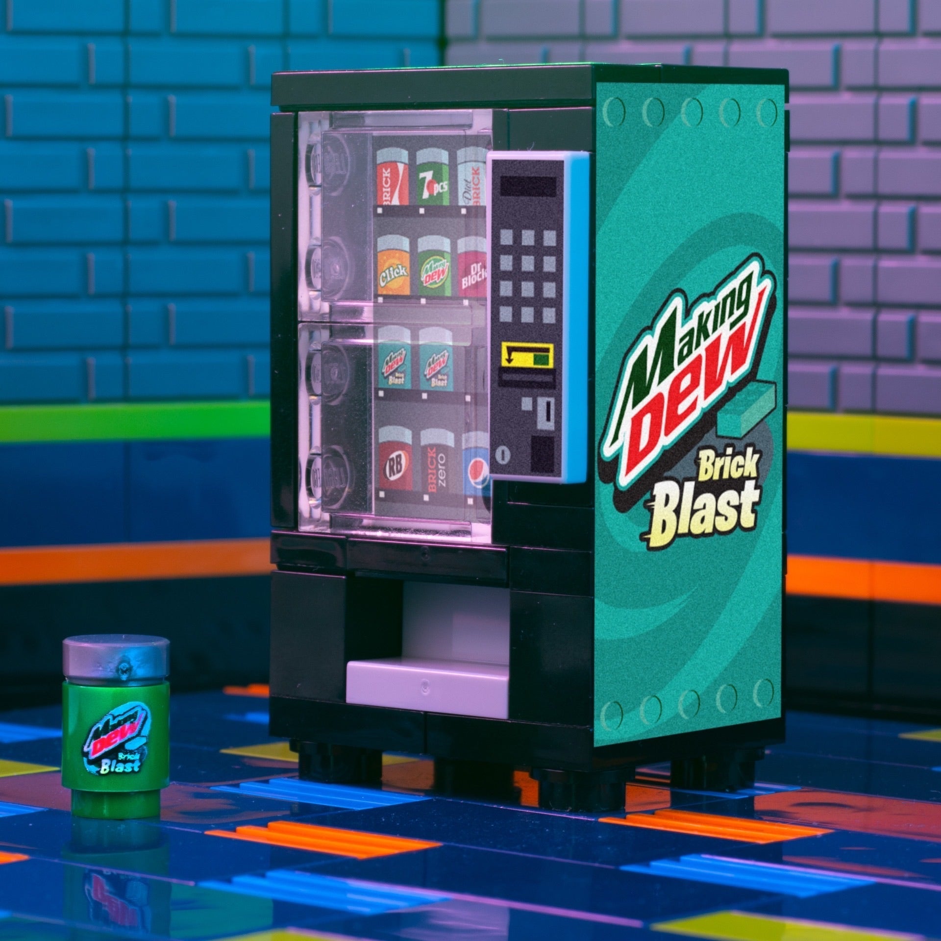 Making Dew (Brick Blast) - B3 Customs Soda Vending made