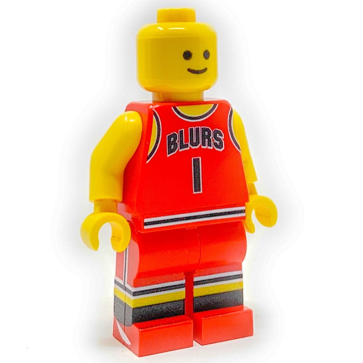 Brickshow Shop Custom LEGO® Minifigure – #1 Chicago Blurs - B3 Customs® Basketball Player Collectible