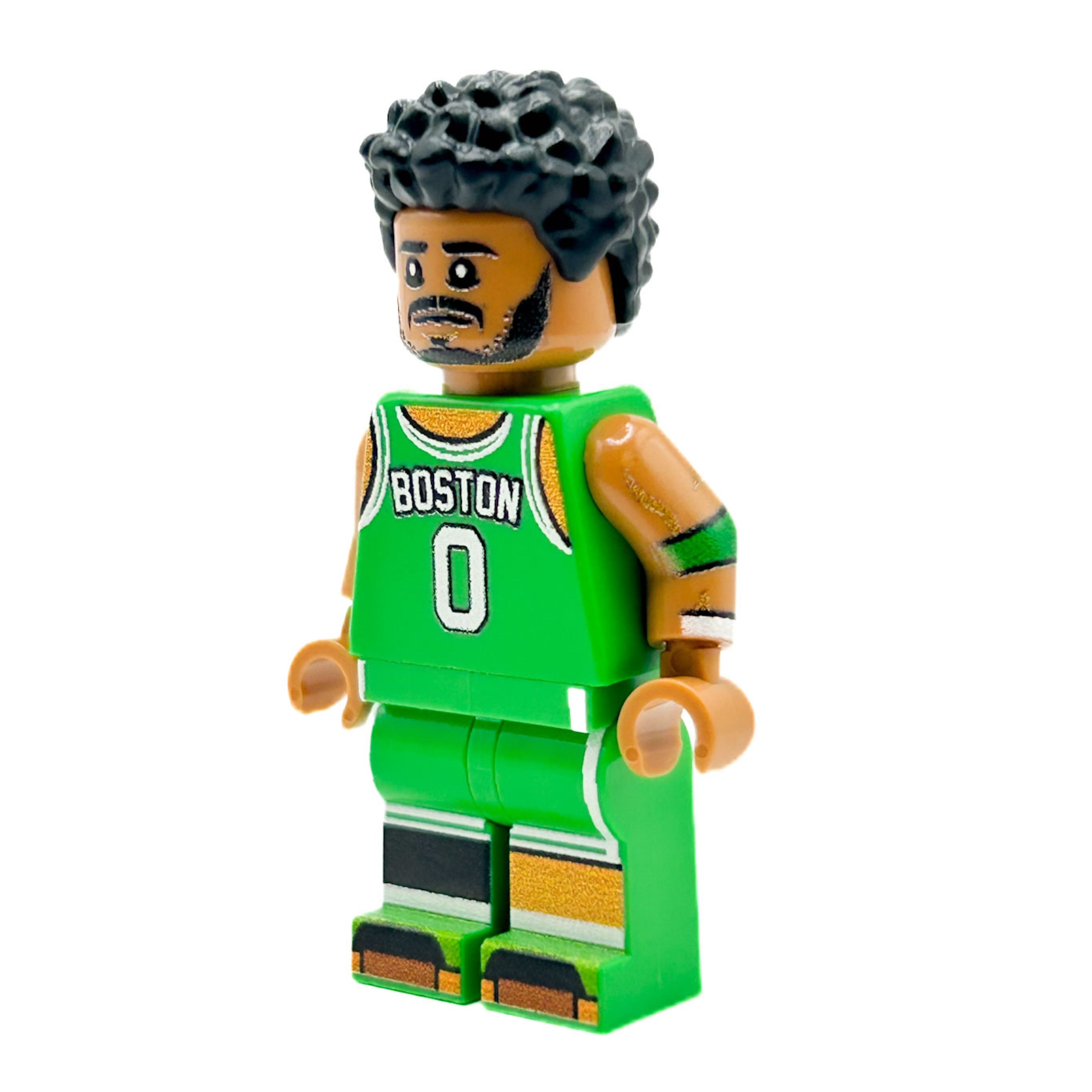 JASON #0 Boston Basketball Player Minifig made using LEGO parts