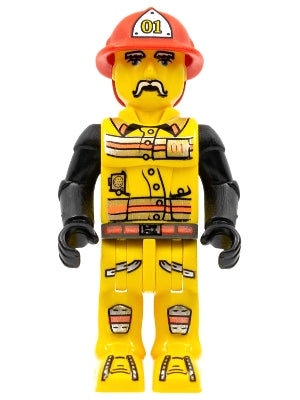 Preowned LEGO® Minifigure – Jack Stone js001 Fireman in Hat 01