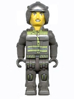 Preowned LEGO® Minifigure – Jack Stone js018 Res-Q Open Faced Helmet w/out Sunglasses
