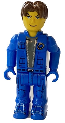 Preowned LEGO® Minifigure – Jack Stone js026 Jack Stone Blue Jacket Blue Pants