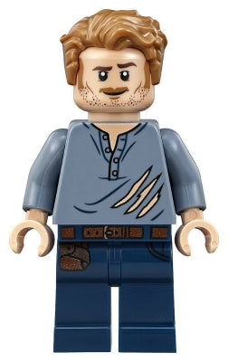 Preowned LEGO® Minifigure – Jurassic World jw020 Owen Grady Ripped Shirt