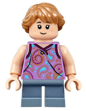 Preowned LEGO® Minifigure – Jurassic World jw029 Lex Murphy Medium Lavender Tank Top