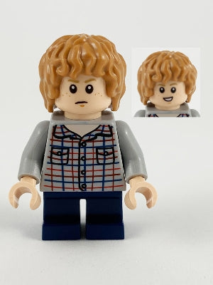 Preowned LEGO® Minifigure – Jurassic World jw064 Gray Mitchell Light Bluish Gray Shirt Dark