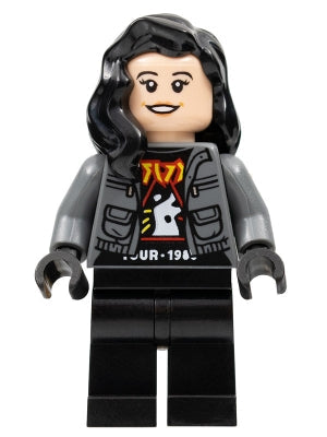 Preowned LEGO® Minifigure – Jurassic World jw090 Zia Rodriguez Dark Bluish Gray Jacket