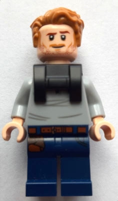 Preowned LEGO® Minifigure – Jurassic World jw102 Owen Grady Open Neck Shirt Neck Bracket