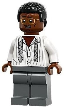 Preowned LEGO® Minifigure – Jurassic World jw109 Ray Arnold White Striped Shirt w/Tie