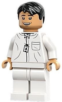 Preowned LEGO® Minifigure – Jurassic World jw112 Dr. Henry Wu White Lab Uniform