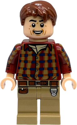 Preowned LEGO® Minifigure – Jurassic World jw129 (Dr. Alan Grant - Dark Red Shirt)