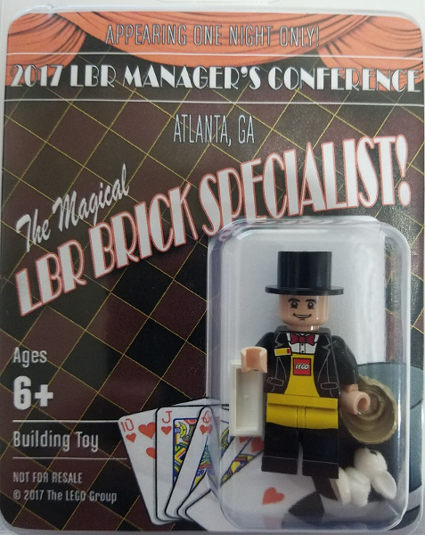 LEGO® Brand lbrmc2017-1 LEGO Brand Retail Manager's Conference 2017, Magician Blister Pack, Atlanta, GA