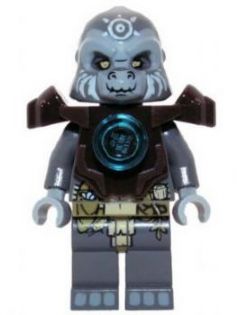 Preowned LEGO® Minifigure – LEGENDS OF CHIMA loc028 Grumlo Dark Brown Heavy Armor
