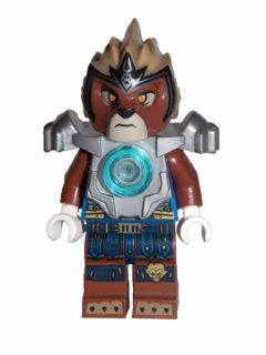 Preowned LEGO® Minifigure – LEGENDS OF CHIMA loc067 Lavertus Flat Silver Heavy Armor