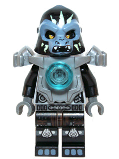 Preowned LEGO® Minifigure – LEGENDS OF CHIMA loc068 Gorzan Flat Silver Heavy Armor