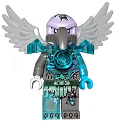 Preowned LEGO® Minifigure – LEGENDS OF CHIMA loc088 Vornon Trans-Light Blue Heavy Armor
