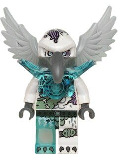 Preowned LEGO® Minifigure – LEGENDS OF CHIMA loc107 Voom Voom Trans-Light Blue Armor