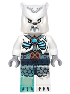 Preowned LEGO® Minifigure – LEGENDS OF CHIMA loc120 Ice Bear Warrior 2