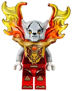Preowned LEGO® Minifigure – LEGENDS OF CHIMA loc129 Worriz Armor Breastplate Flame Wings
