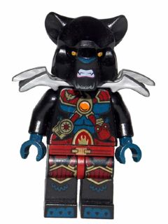 Preowned LEGO® Minifigure – LEGENDS OF CHIMA loc133 Tormak Black Outfit
