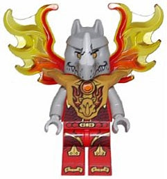 Preowned LEGO® Minifigure – LEGENDS OF CHIMA loc151 Rogon Armor Breastplate Flame Wings