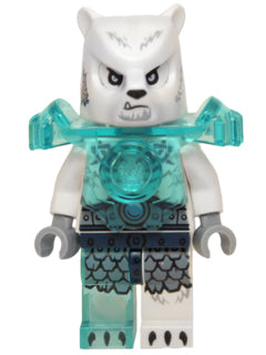 Preowned LEGO® Minifigure – LEGENDS OF CHIMA loc156 Icepaw Heavy Armor