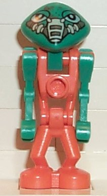 Preowned LEGO® Minifigure – Space lom002 Life on Mars (LoM) Martian Orange Body Orange Legs