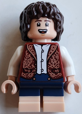 Preowned LEGO® Minifigure – The Hobbit and The Lord of the Rings lor143 (Frodo Baggins - Dark Red Vest)