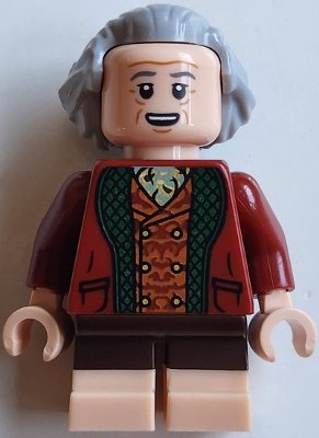 Preowned LEGO® Minifigure – The Hobbit and The Lord of the Rings lor144 (Bilbo Baggins - Light Bluish Gray Hair)