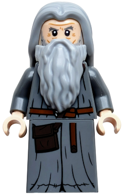 Preowned LEGO® Minifigure – The Hobbit and The Lord of the Rings lor153 (Gandalf the Grey - Hair, Robe)