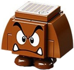 Preowned LEGO® Minifigure – Super Mario mar0022 Goomba Angry Dark Bluish Gray Interior Piec