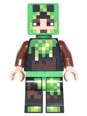Preowned LEGO® Minifigure – Minecraft min039 Minecraft Skin 6 Pixelated Bright Green and Da