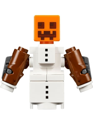 Preowned LEGO® Minifigure – Minecraft min043 Snow Golem Head Post