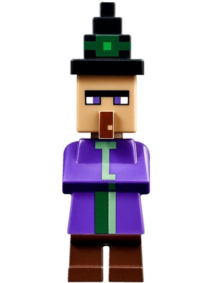 LEGO® Minifigure Minecraft min046 Witch Fixed Printed Hat