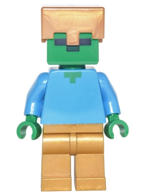 LEGO® Minifigure Minecraft min050 Zombie Pearl Gold Legs and Helmet