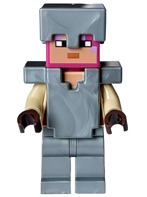 LEGO® Minifigure Minecraft min146 Knight Flat Silver Legs Helmet and Armor