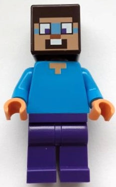 Preowned LEGO® Minifigure – Minecraft min160 Steve - Dark Purple Legs