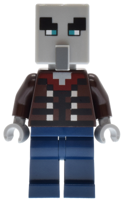 Preowned LEGO® Minifigure – Minecraft min194 (Illager (Vindicator) - Narrow Eyes)