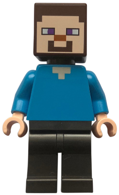 Preowned LEGO® Minifigure – Minecraft min200 (Steve (Light Nougat) - Pearl Dark Gray Legs)