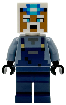 Preowned LEGO® Minifigure – Minecraft min219 (Miner - Dark Blue Overalls)