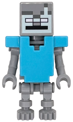 Preowned LEGO® Minifigure – Minecraft min220 (Stray - Medium Azure Armor (Spider Jockey))