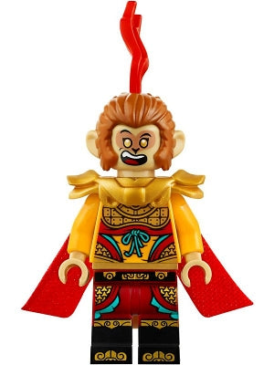 Preowned LEGO® Minifigure – Monkie Kid mk015 Monkey King Pearl Gold Shoulder Armor