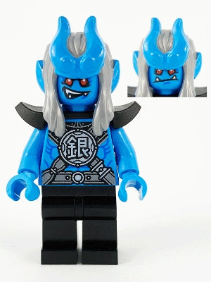 Preowned LEGO® Minifigure – Monkie Kid mk025 Silver Horn Demon (Yin)