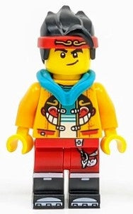 Preowned LEGO® Minifigure – Monkie Kid mk038 Monkie Kid Bright Light Orange Open Jacket w/M