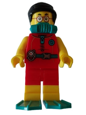 Preowned LEGO® Minifigure – Monkie Kid mk095 Mr. Tang Red Diving Suit