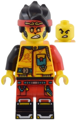 Preowned LEGO® Minifigure – Monkie Kid mk127 Monkie Kid Bright Light Orange Diving Suit Bla